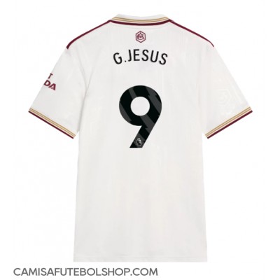 Camisa de time de futebol Arsenal Gabriel Jesus #9 Replicas 3º Equipamento 2025-26 Manga Curta Camisa de time de futebol Arsenal Gabriel Jesus #9 Replicas 3º Equipamento 2025-26 Manga Curta